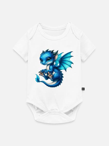 Drache - Baby Premium Kurzarmbody - Weiß