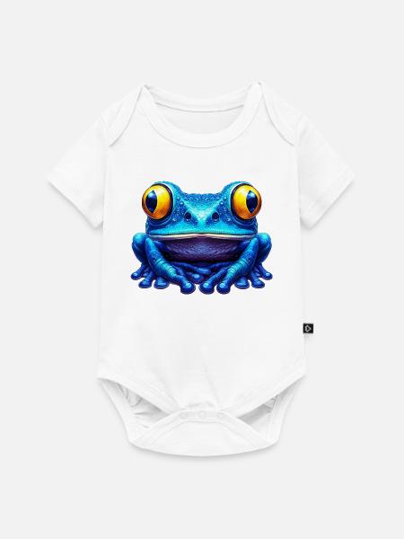 Frosch - Baby Premium Kurzarmbody - Weiß