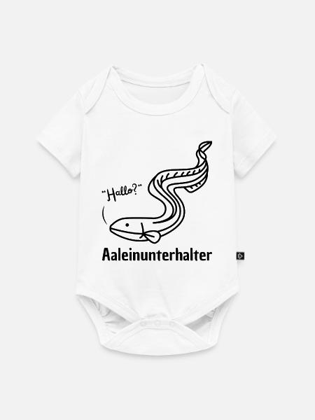 Aaleinunterhalter - Baby Premium Kurzarmbody - Weiß