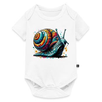 Escargot - Body à manches courtes Premium Bébé - blanc - Devant