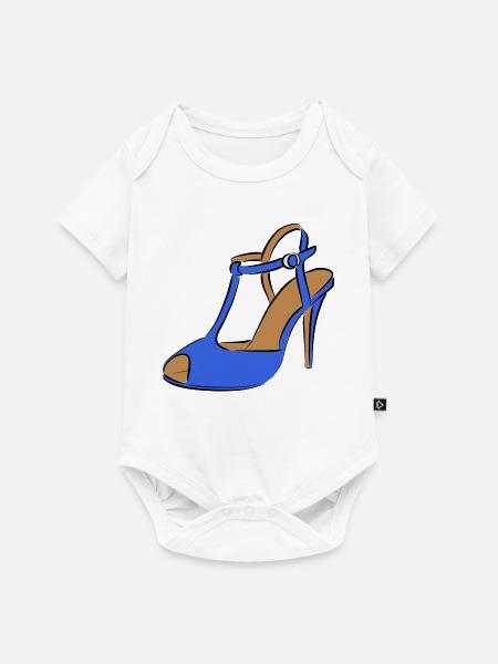 Schuh Mode - Baby Premium Kurzarmbody - Weiß