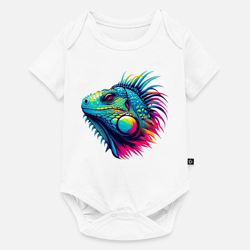 Iguane - Body à manches courtes Premium Bébé - blanc