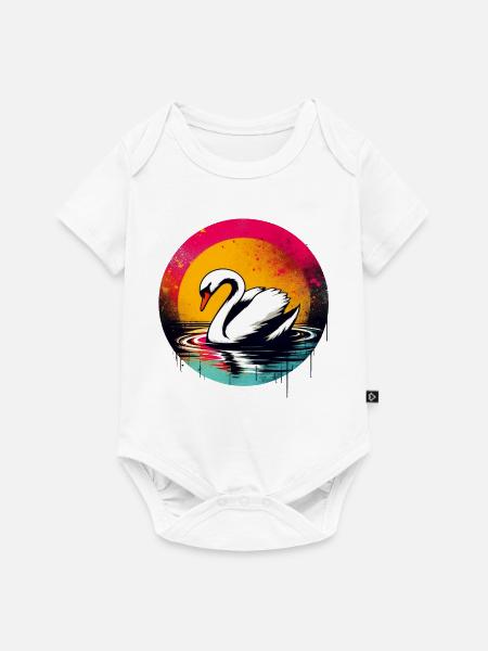 Schwan - Baby Premium Kurzarmbody - Weiß