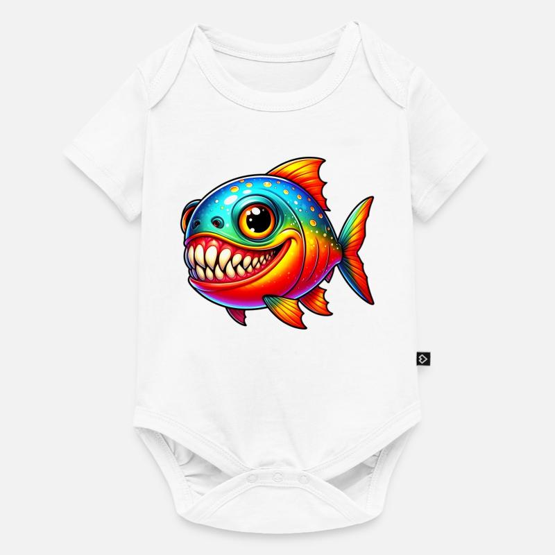 Piranha - Body à manches courtes Premium Bébé - blanc
