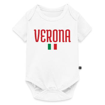 Verona-Italy Flag  - Baby Premium short-sleeve bodysuit - white - Front
