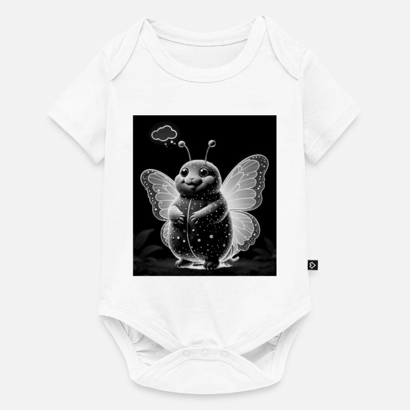 Sternenglitzer Käferfee - Baby Premium Kurzarmbody - Weiß