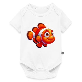 Poisson-clown - Body à manches courtes Premium Bébé - blanc - Devant