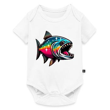 Piranha - Baby Premium short-sleeve bodysuit - white - Front