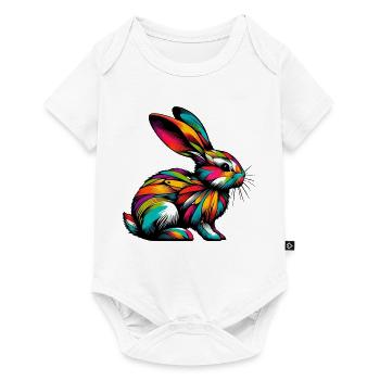 Rabbit - Baby Premium short-sleeve bodysuit - white - Front