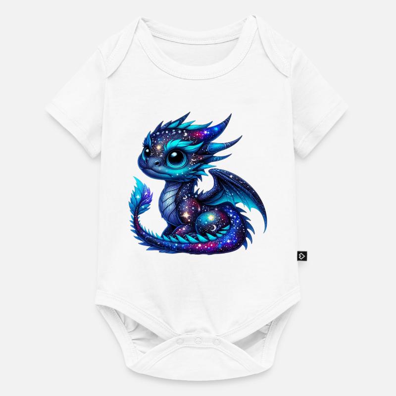 Drache - Baby Premium Kurzarmbody - Weiß