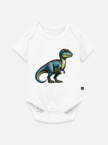 Dinosaurier - Baby Premium Kurzarmbody - Weiß