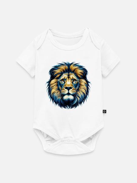 Löwe - Baby Premium Kurzarmbody - Weiß