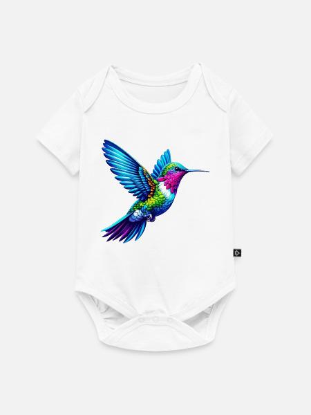 Kolibri - Baby Premium Kurzarmbody - Weiß