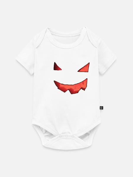 Kürbisgesicht - Baby Premium Kurzarmbody - Weiß