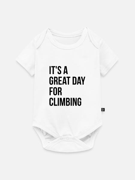 Klettern Klettern Klettern Klettern - Baby Premium Kurzarmbody - Weiß