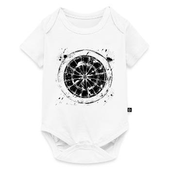Dartboard Drawing - Baby Premium short-sleeve bodysuit - white - Front