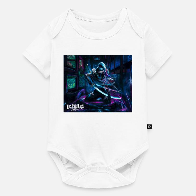 Graffiti Anime Samurai - Baby Premium short-sleeve bodysuit - white