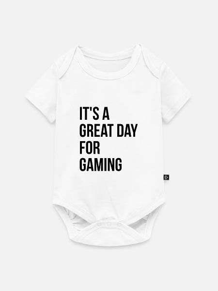 Gaming Gaming Gaming - Baby Premium Kurzarmbody - Weiß