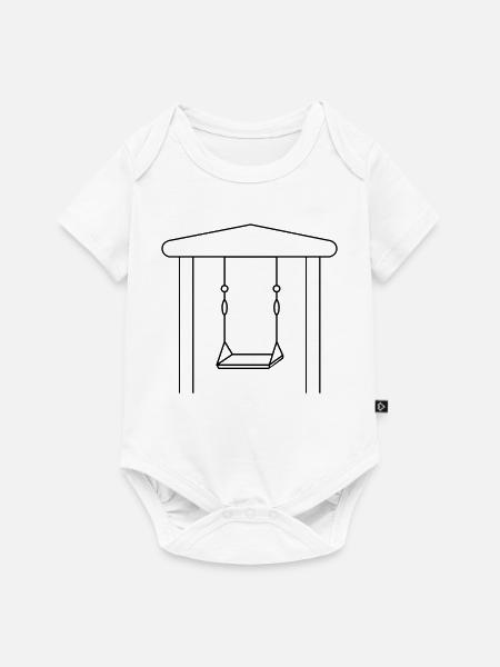 Schaukel - Baby Premium Kurzarmbody - Weiß