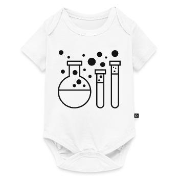 Chemistry experiment test tubes - Baby Premium short-sleeve bodysuit - white - Front