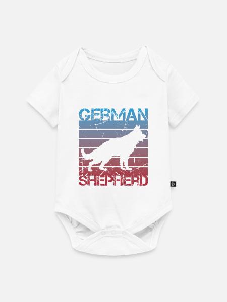 Schäferhund - Baby Premium Kurzarmbody - Weiß