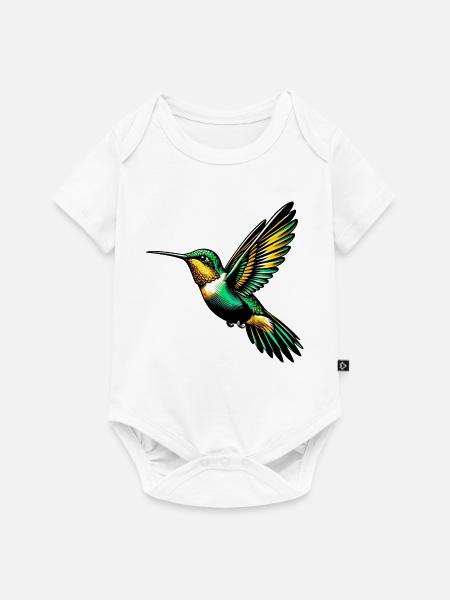 Kolibri - Baby Premium Kurzarmbody - Weiß