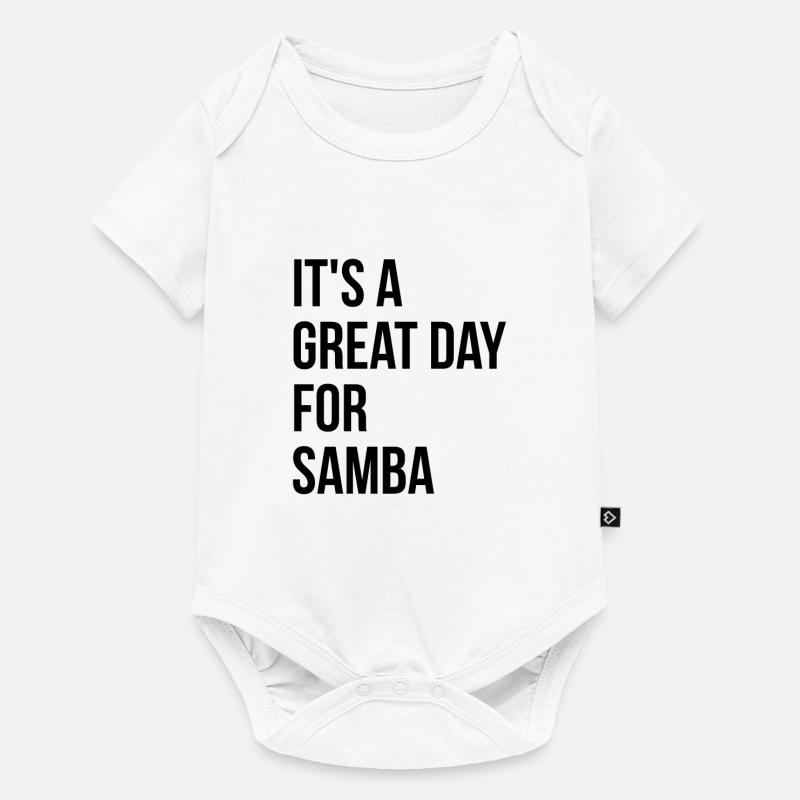 Samba - Body à manches courtes Premium Bébé - blanc