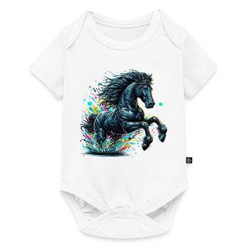 Cheval - Body à manches courtes Premium Bébé - blanc - Devant