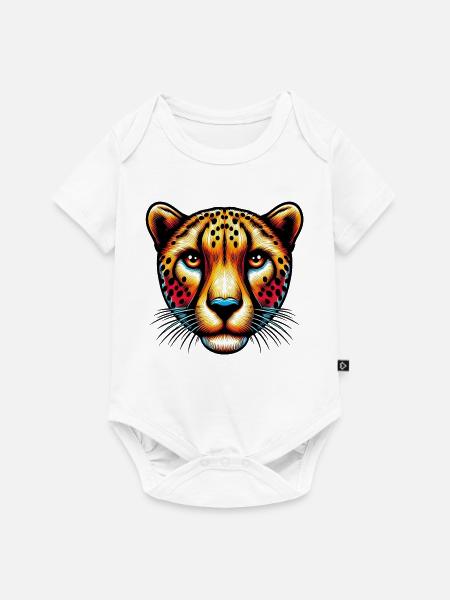 Gepard - Baby Premium Kurzarmbody - Weiß