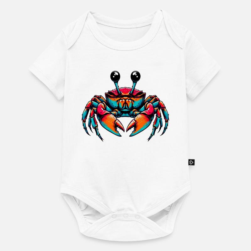 Crabe - Body à manches courtes Premium Bébé - blanc