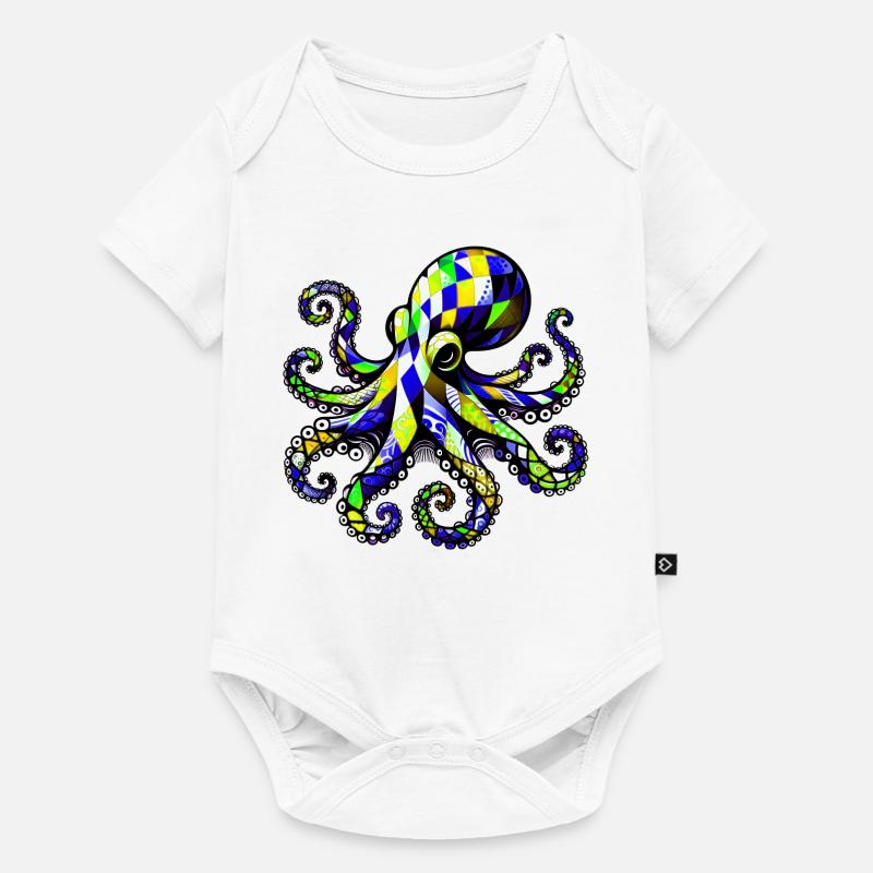 Pieuvre - Body à manches courtes Premium Bébé - blanc