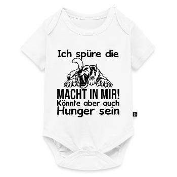 Ich spüre Macht in mir oder ist das Hunger - Baby Premium Kurzarmbody - Weiß - Vorne