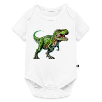 Dinosaur - Baby Premium short-sleeve bodysuit - white - Front