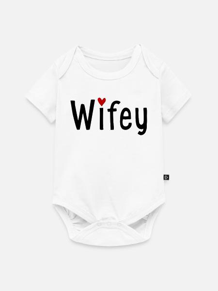 Ehefrau - Baby Premium Kurzarmbody - Weiß