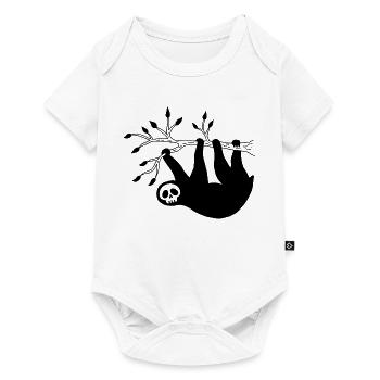 Black Sloth Skull - Baby Premium short-sleeve bodysuit - white - Front