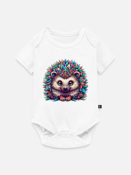 Igel - Baby Premium Kurzarmbody - Weiß