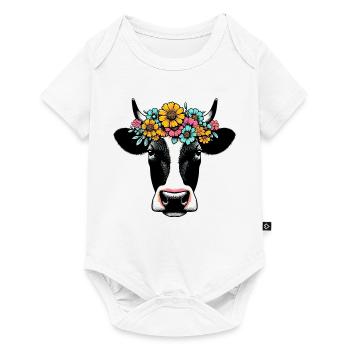Vache - Body à manches courtes Premium Bébé - blanc - Devant