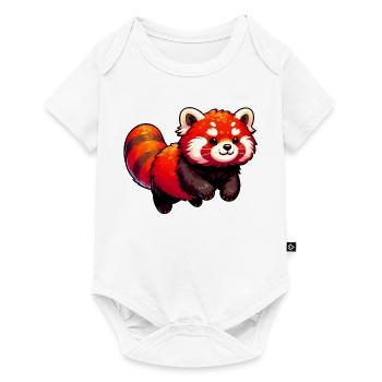 Petit panda - Body à manches courtes Premium Bébé - blanc - Devant