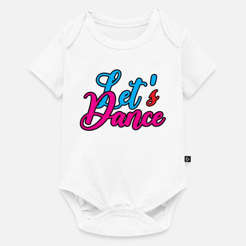 Design de danse joyeux avec splendeur de couleurs - Body à manches courtes Premium Bébé - blanc