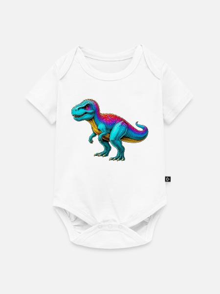 Dinosaurier - Baby Premium Kurzarmbody - Weiß