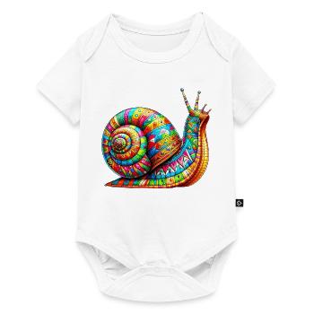 Escargot - Body à manches courtes Premium Bébé - blanc - Devant