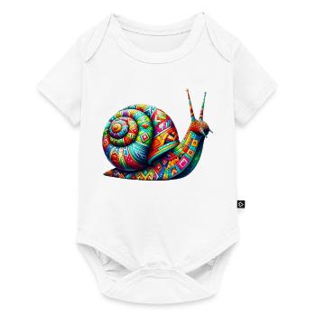 Snail - Baby Premium short-sleeve bodysuit - white - Front