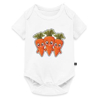 Karla, Kalle and Kim – The Carrot Friends - Baby Premium short-sleeve bodysuit - white - Front