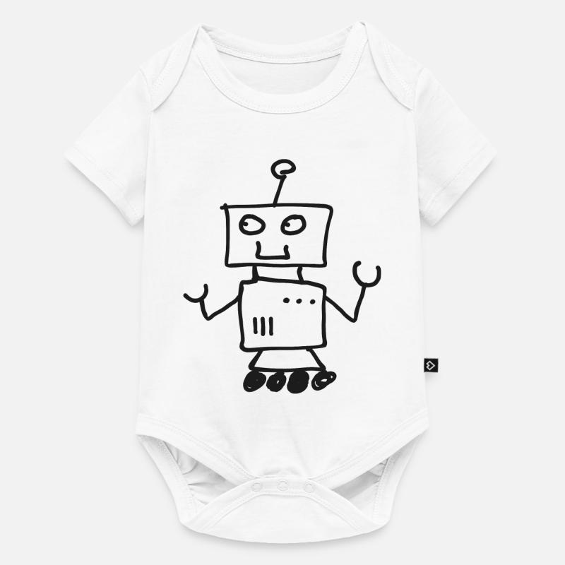 Robot - Body à manches courtes Premium Bébé - blanc