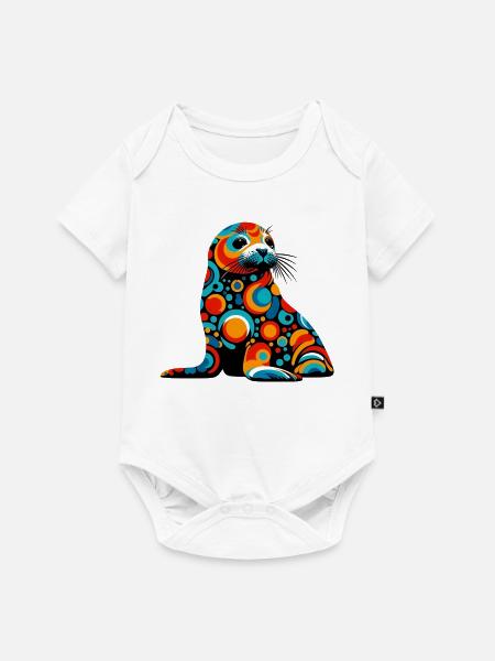 Siegel - Baby Premium Kurzarmbody - Weiß
