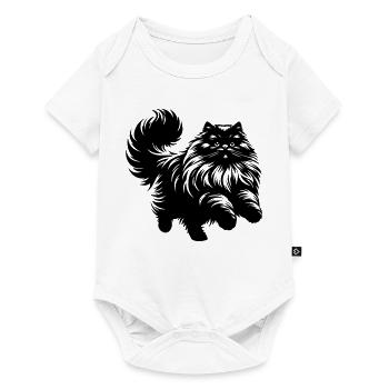 Perserkatze - Perser - Baby Premium Kurzarmbody - Weiß - Vorne
