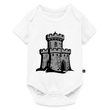 Castle Fortress Knight's Castle Symbol - Baby Premium short-sleeve bodysuit - white - Front