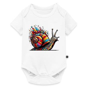 Snail - Baby Premium short-sleeve bodysuit - white - Front