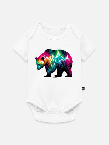 Bär - Baby Premium Kurzarmbody - Weiß