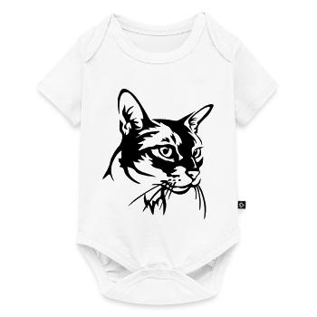 Chat abyssin - Body à manches courtes Premium Bébé - blanc - Devant